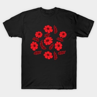 Red daisy T-Shirt